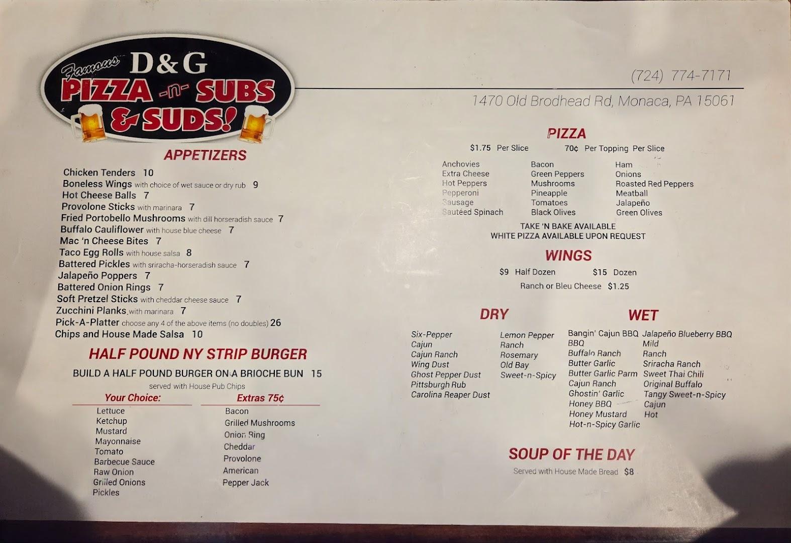 D&G Pizza -n- Subs