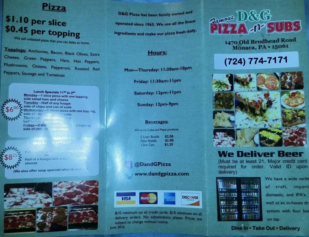 D&G Pizza -n- Subs Menu image 4